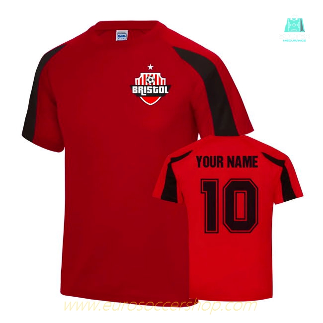 Your Name Bristol City Sports Training Jersey (Red)