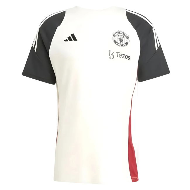 2024-2025 Man Utd Training Tee (Off White)
