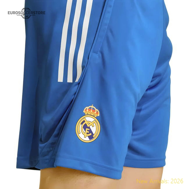 Premium 2025-2026 Real Madrid Eu Training Shorts (Blue)