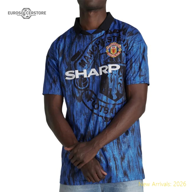 Man Utd Away Retro Kit 1992-1993 Match Day Jersey Stadium Approved