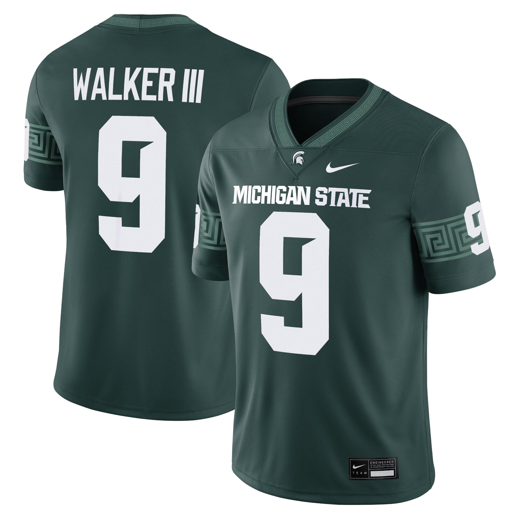 [DDG] Kenneth Walker III Michigan State Spartans Alumni Game Jersey - Green