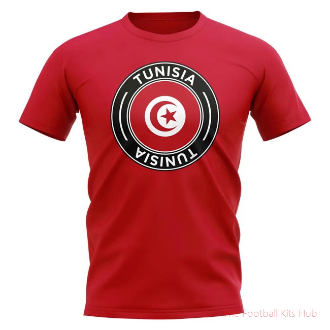 Tunisia Football Badge T-Shirt (Red)