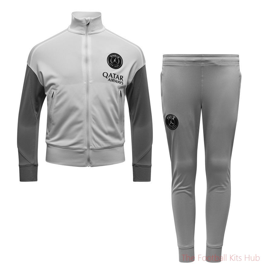 Paris Saint Germain Tracksuit Dri-FIT Strike Jordan x PSG Night Edition - White/Atmosphere Grey/Black Kids