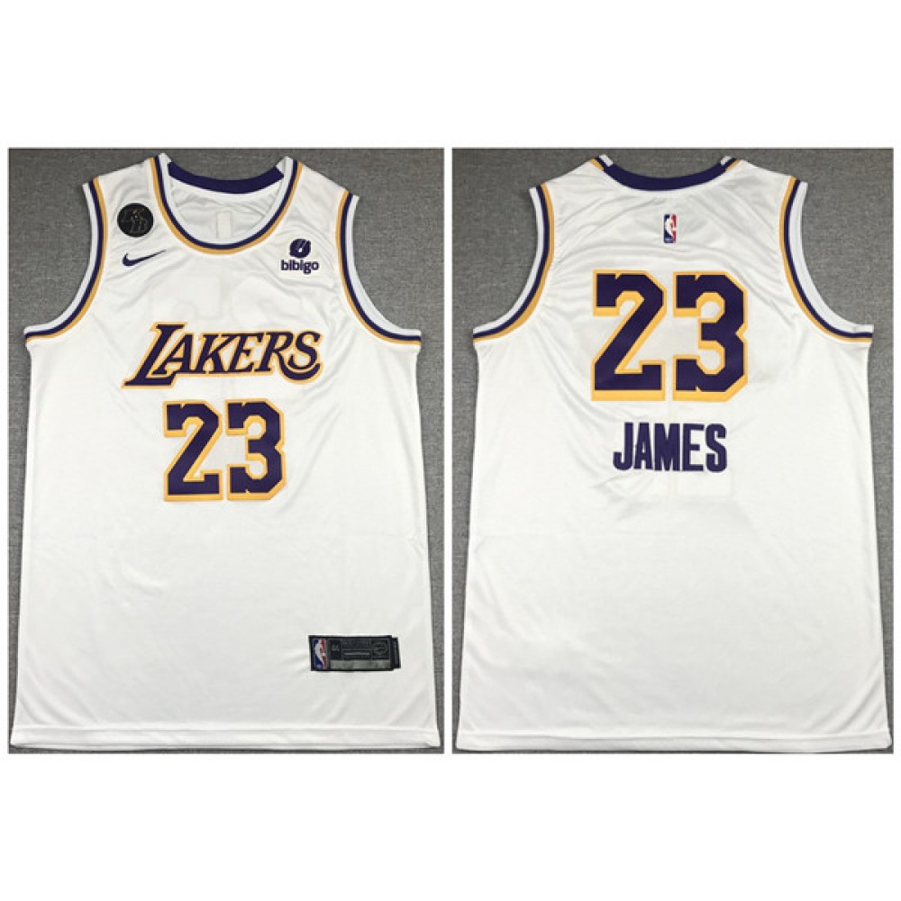 Men's Los Angeles Lakers #23 LeBron James 