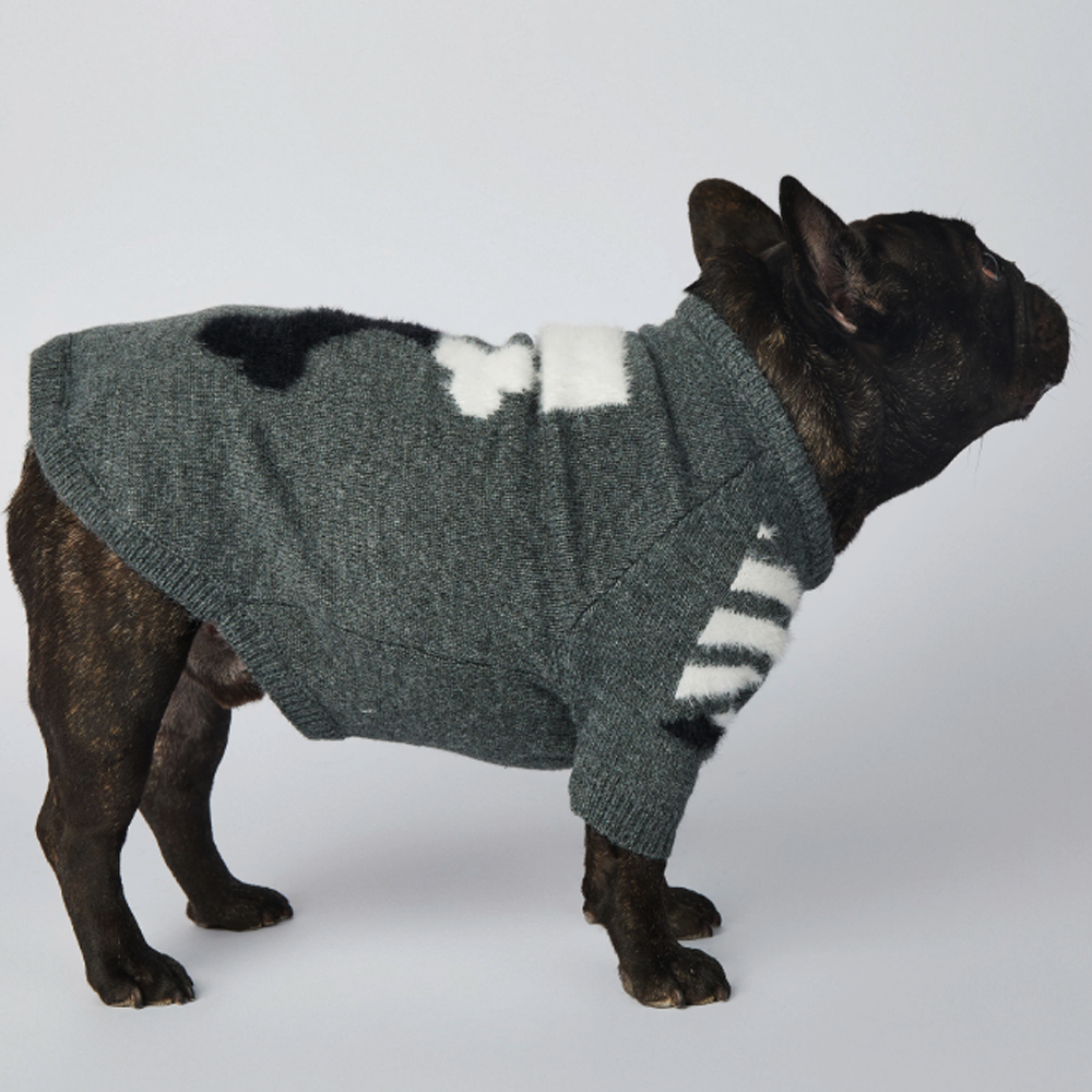 French Bulldog Frenchup™ Frenchie Woof Winter Sweater V1 Warm Dog Outfit