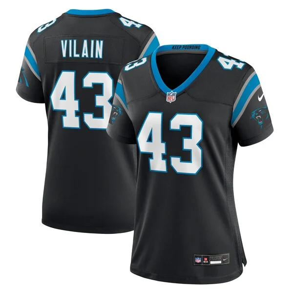 None Luiji Vilain Game Jersey - Black | NFL Player Jersey | NFL Footba