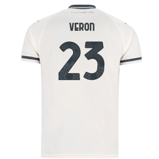 2025-2026 Lazio Away Durable Shirt (Kids) (Veron 23) UV Protection
