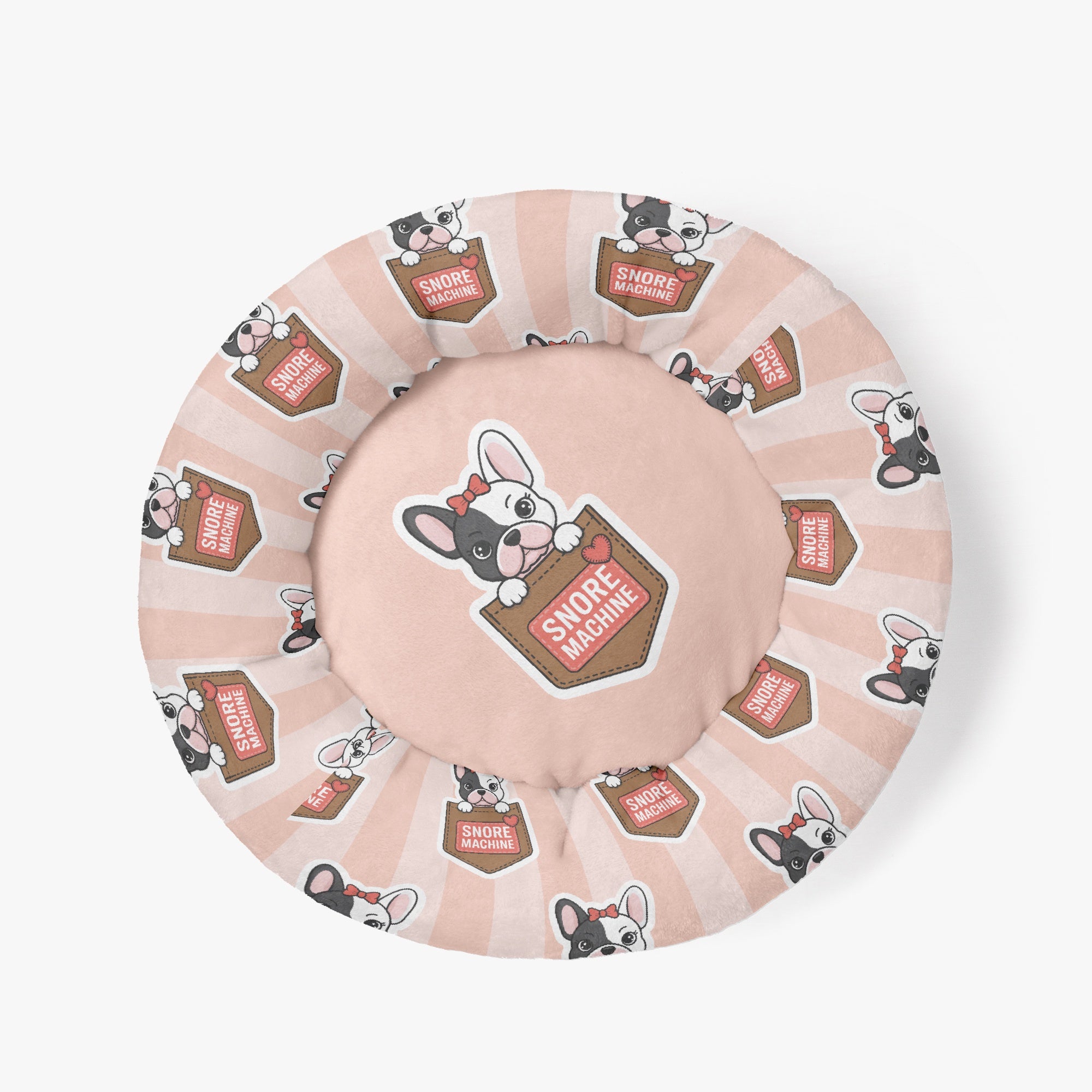 | Anti-anxiety French Bulldog Donut Bed Paw Protection | Vet-recommended
