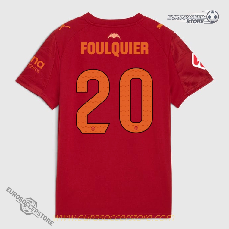 Valencia CF 25-26 Season Away Jersey - FOULQUIER #20