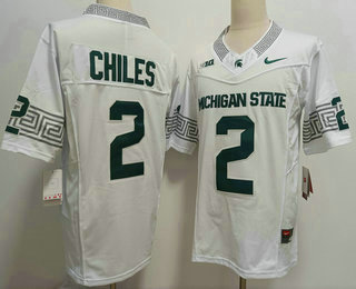 Men's None White 2024 game day Aidan Chiles #2 durabl Jersey