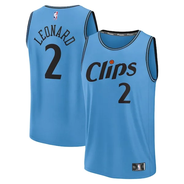 Kawhi Leonard OKC Fast Break Jersey - premium NBA - Blue sports