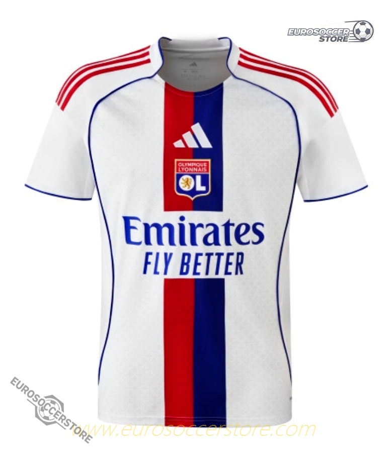 Olympique Lyonnais Lyon's 25-26 Season Home Jersey, featuring MAITLAND-NILES with the number 98.