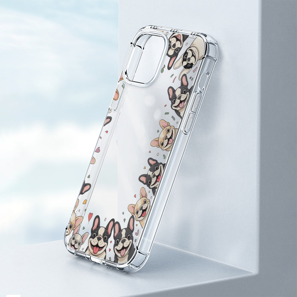 French Bulldog Gracie Clear Silicone Phone Case For Iphone, Samsung &