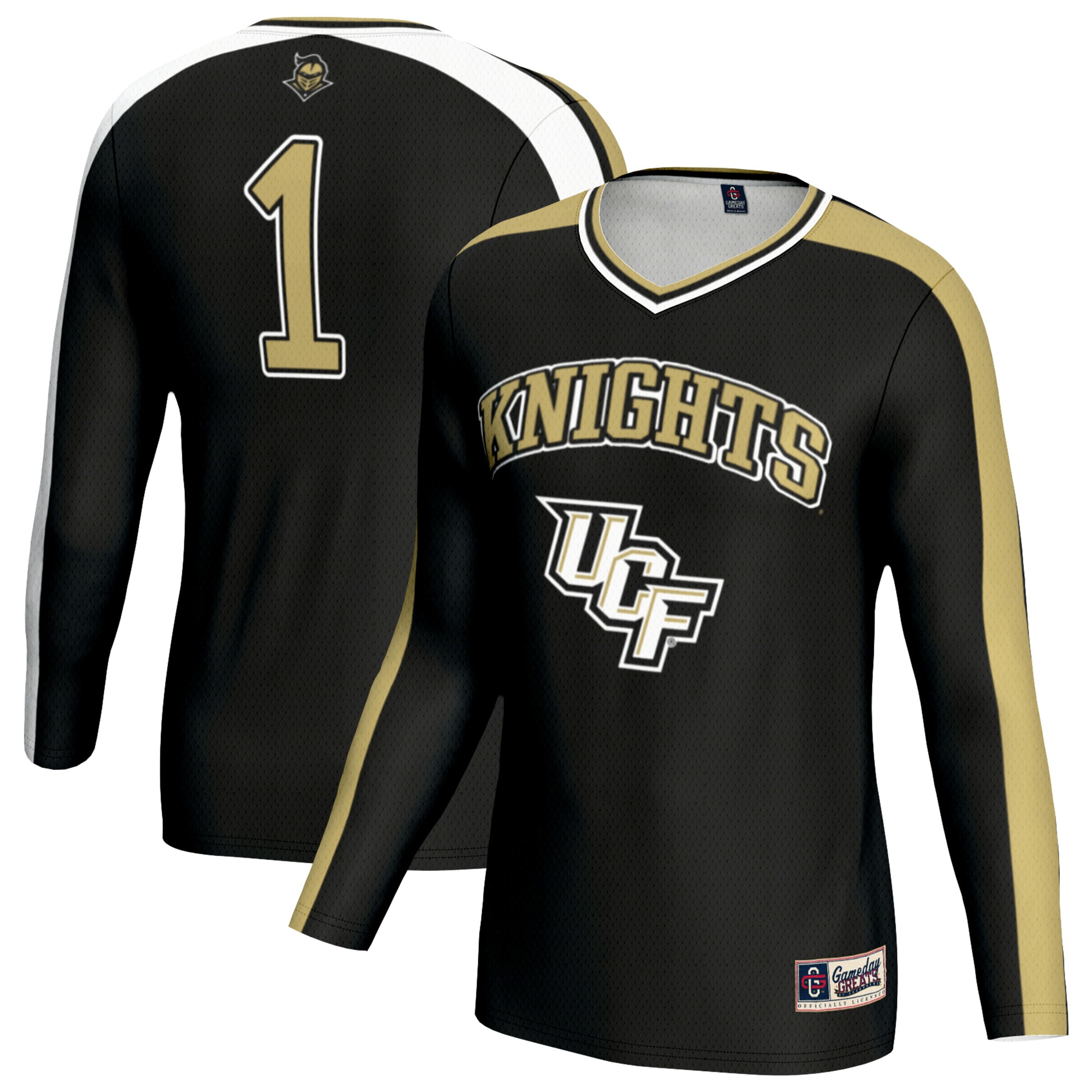 [NJP] UCF Knights GameDay Greats Youth Women's Volleyball Lightweight Fashion Jersey - Black