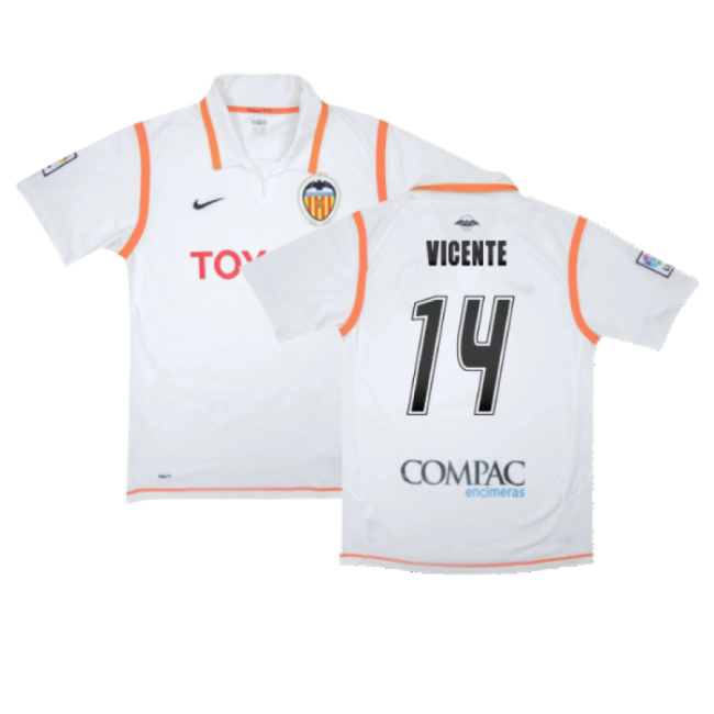 Valencia Home Authentic Replica Football Shirt ((Excellent)