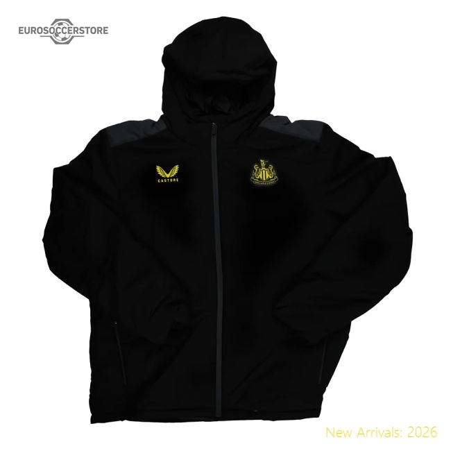 2023-2024 Newcastle Coaches Bench Jacket (black) - Official Edition