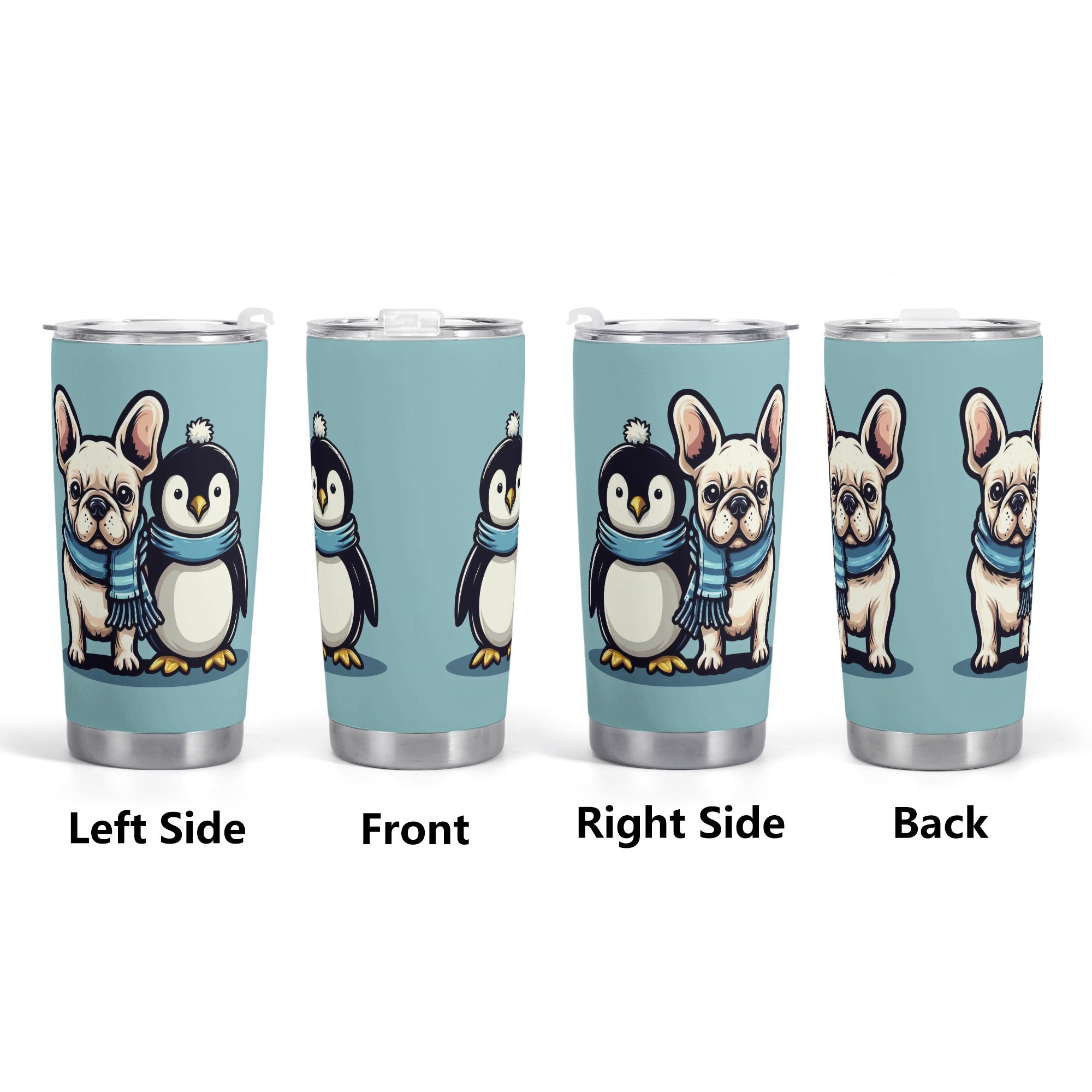 French Bulldog Stella Tumbler Cute Frenchie Essential