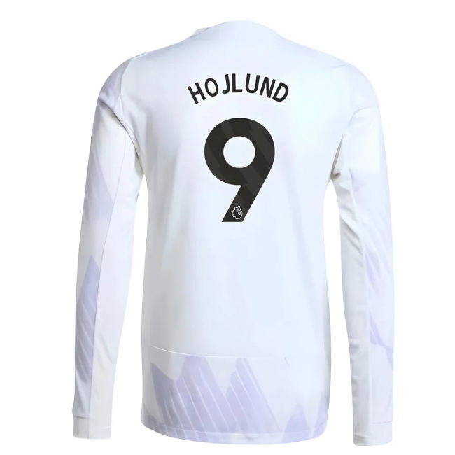 2025-2026 Man Utd Authentic Long Sleeve Away Jersey (Hojlund 9)