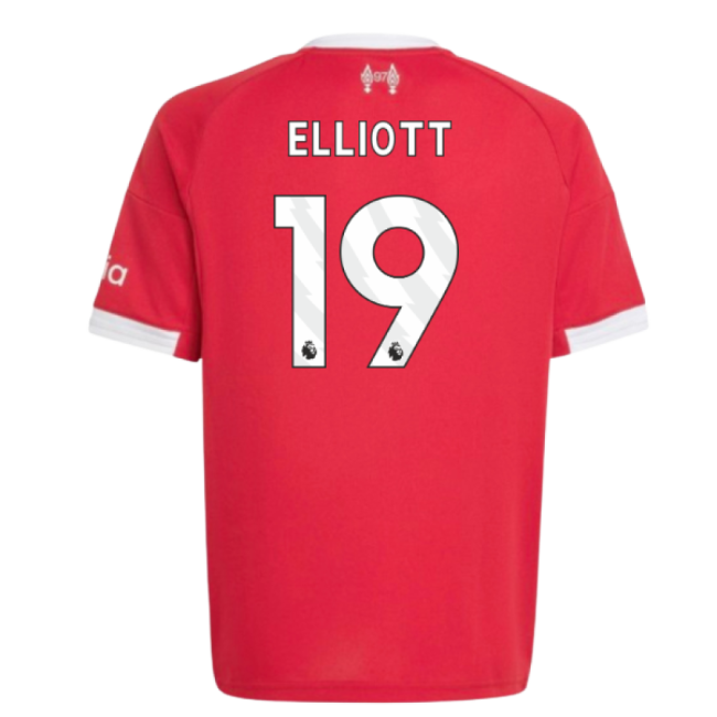 Liverpool Home Football Shirt 2025-20 - Elliott 19 L M S Kids