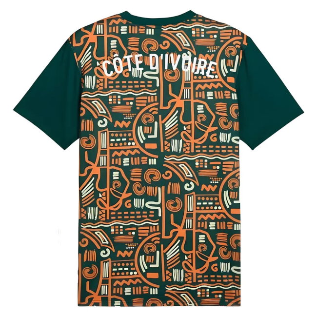 2024-2025 Ivory Coast Prematch SS Jersey (Dark Myrtle)