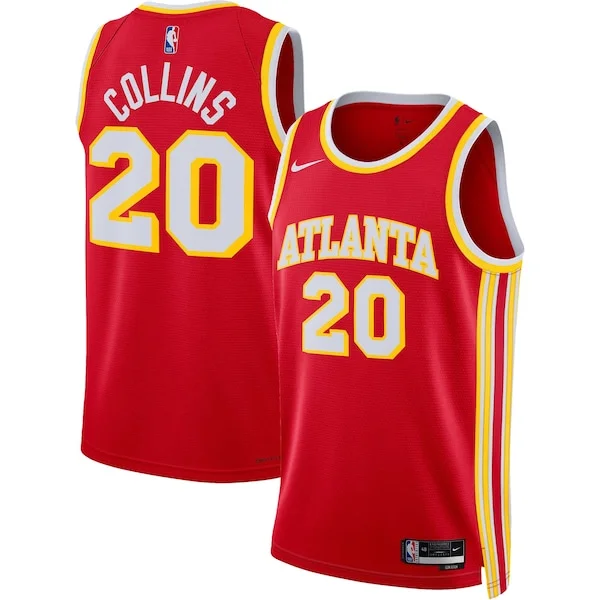 Superior John Collins ATL NBA Jersey - Red - Official NBA Merchandise