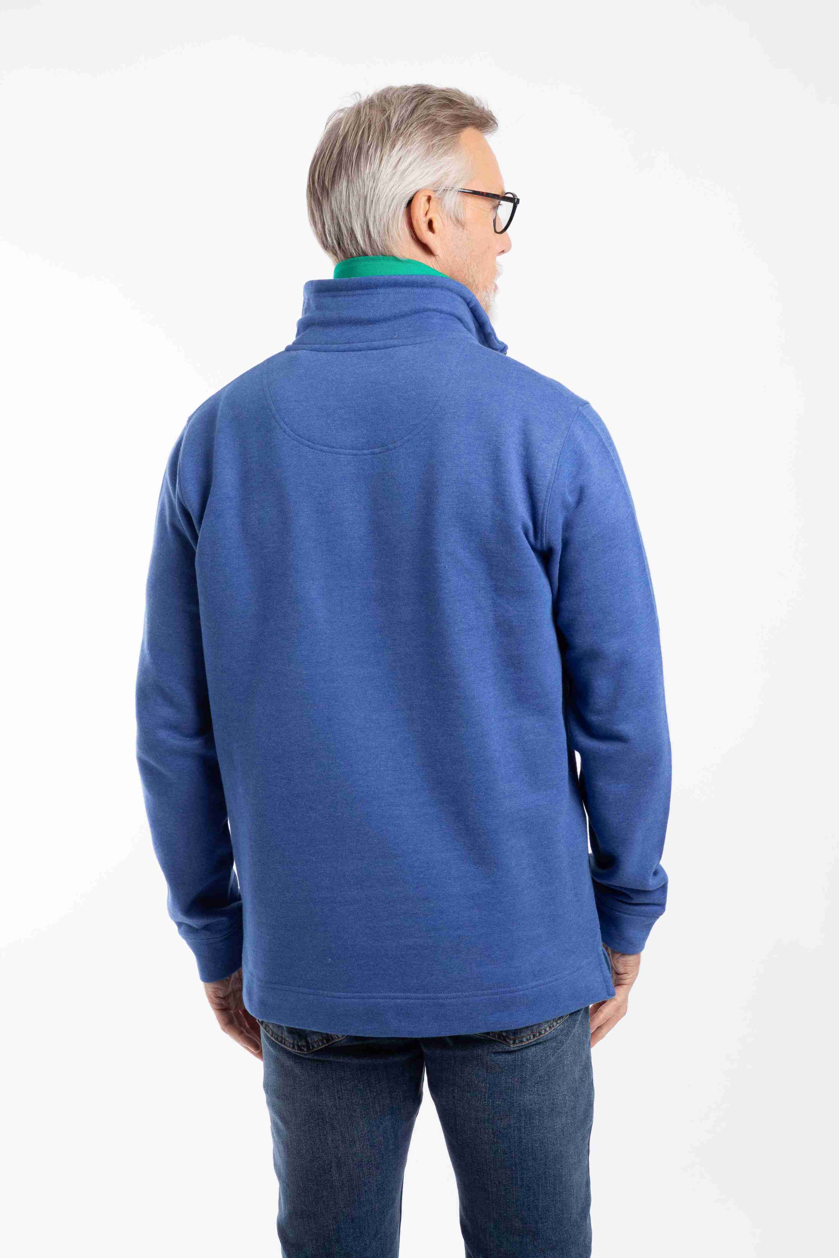 Brampton 1/4 Zip Sweatshirt Mazarine Blue