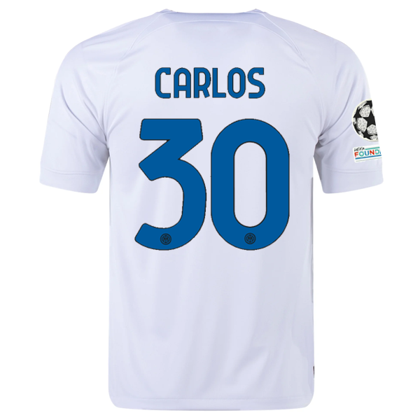 Inter Milan Carlos 2023-2024 UCL Away Jersey – Authentic Shirt