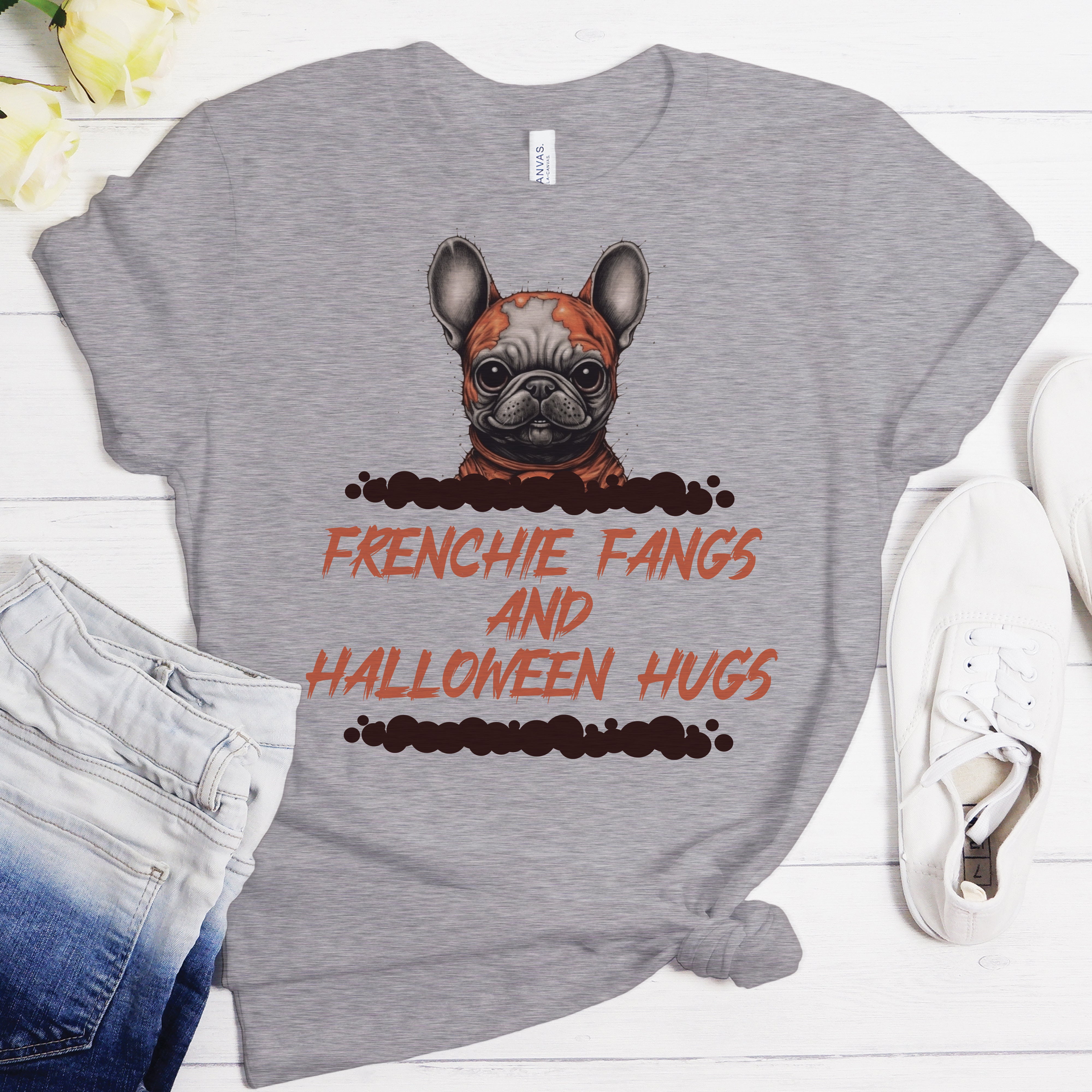 French Bulldog Frenchie Spooktacular Unisex T Shirt Comfy Pet Product