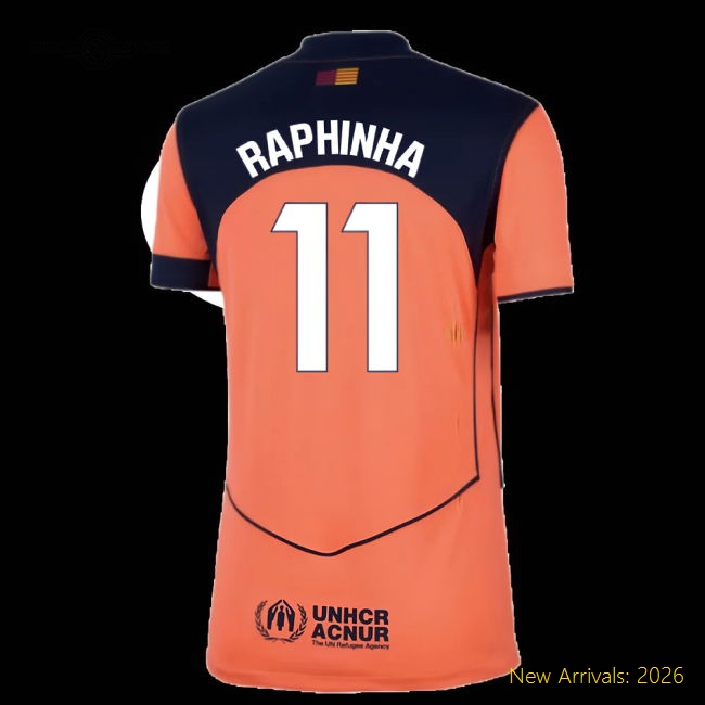 Exclusive Football Team Womens Jersey Raphinha 2025-2026 Smart Fabric