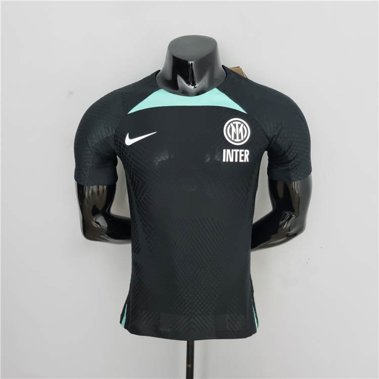 2223 Inter Milan Black Training Shirt Soccer Shirt - Official Replica