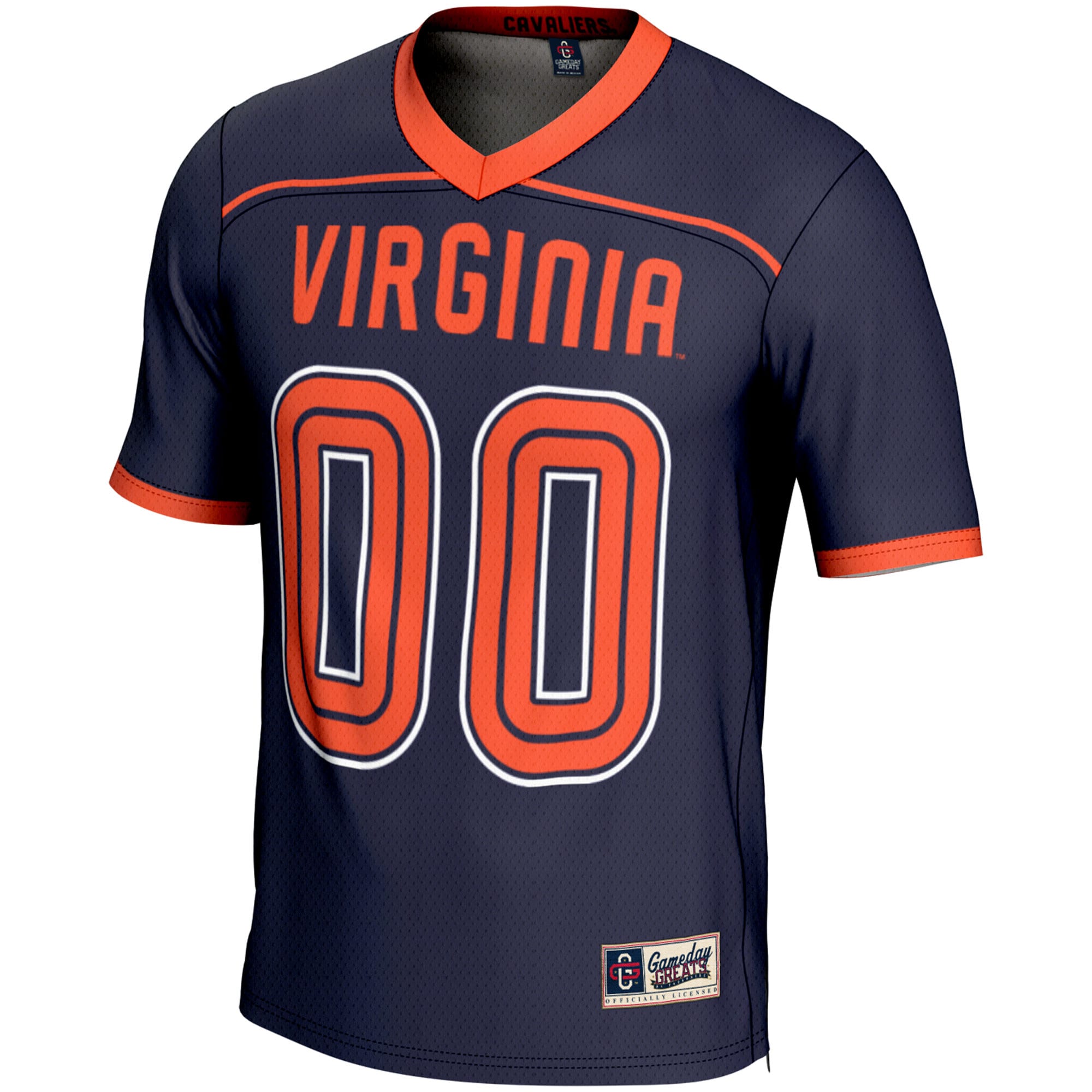 [NJP] Virginia Cavaliers GameDay Greats Youth NIL Pick-A-Player Lightweight Men's Lacrosse Jersey - Navy