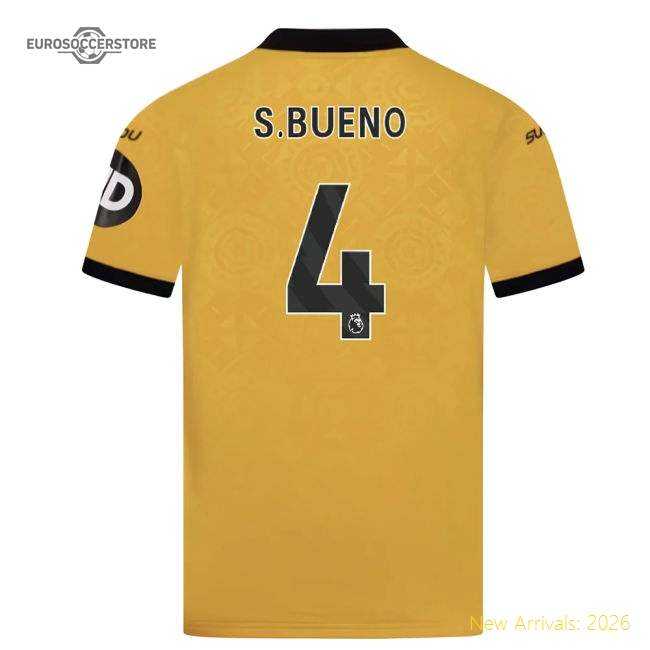 2025-2026 Wolves Home Shirt (Kids) (S.Bueno 4)