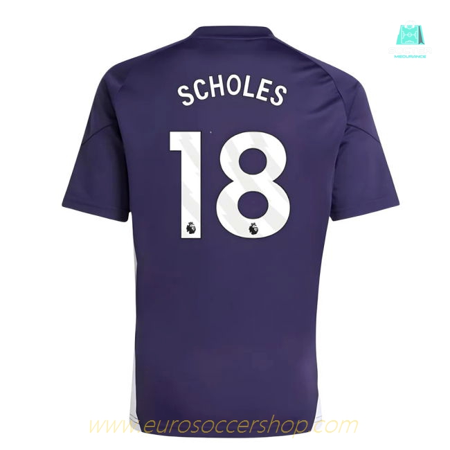 2025-2026 Man Utd Training Tee (Aurora Plum) (Scholes 18)