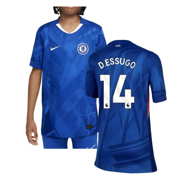soccer jersey 2025-2026 Chelsea Home Shirt (Kids) (D.Essugo 14)