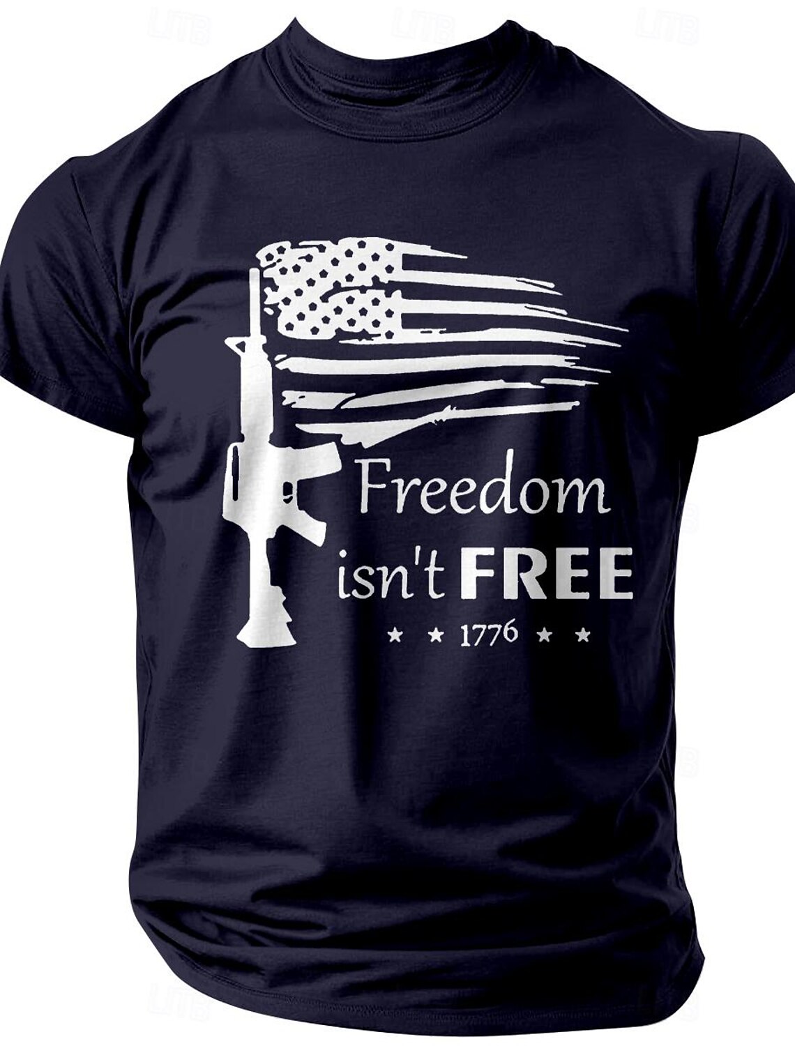 4th of July 2026 250th Memorial Day Men's Patriotic Patriot 3D Print Veteran Crew Neck Short Sleeve T-Shirt Sports Street