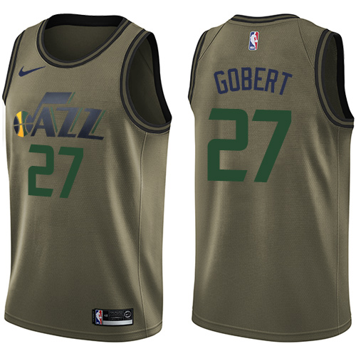 Green UTA Utah Jazz #27 Nike Vintage Jersey Game Day Wear Quality