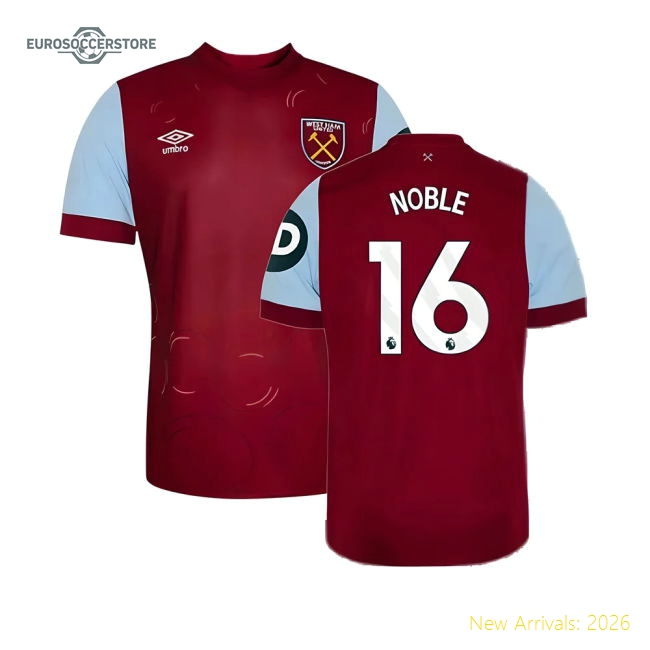West Ham Noble Durable Kids Jersey Kids-safe Technology Lightweight