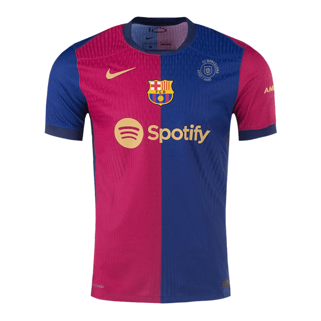 Player Version Barcelona Home Soccer Jersey 2024/25 - 125th Anniversar