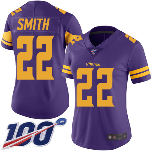 Official NFL M V Vikings #22 Harrison Smith Purple Limited Jersey