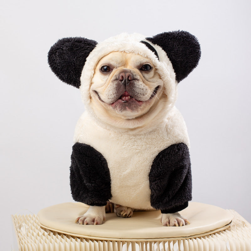 Frenchie Warm Pet Sweater – Plush Thick Coat for Small Bulldogs