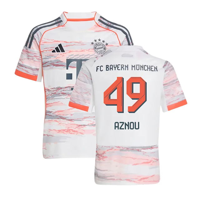 2025-2026 Bayern Munich Away Shirt - Kids (Aznou 49) Antibacterial