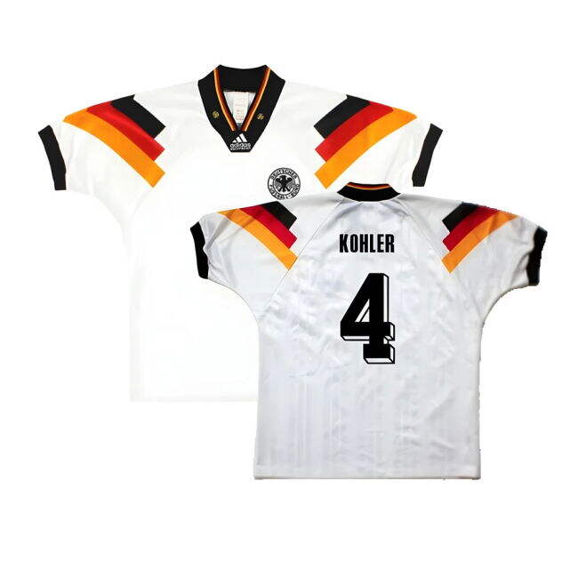 Low Cost Germany 1992-93 Home Shirt ((Excellent) L) (Kohler 4) Playful