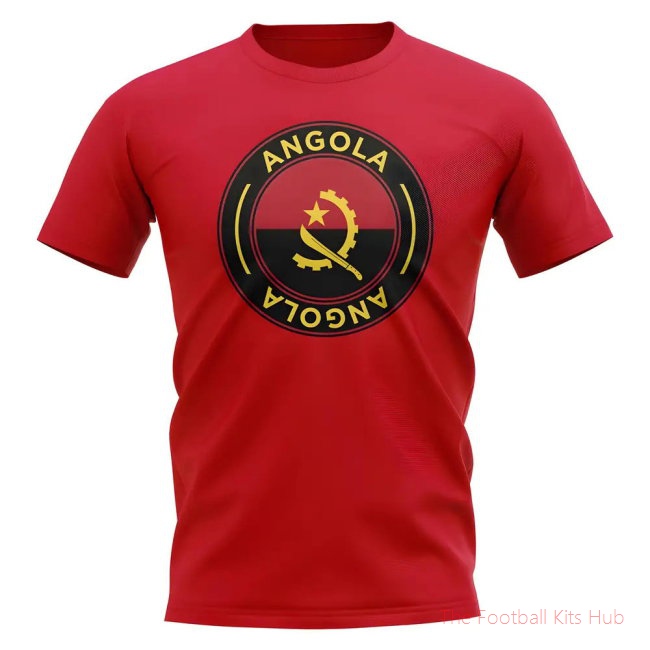 Angola Football Badge T-Shirt (Red)