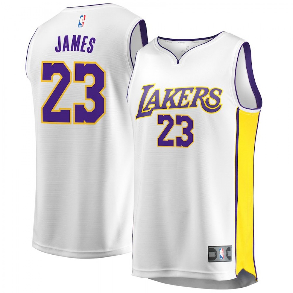 LeBron James23 Los Angeles Lakers Jersey White - - Fan Favorite