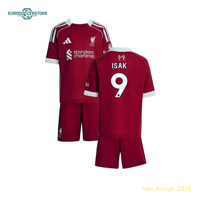 2025-2026 Liverpool Mini Gentle Isak Jersey Drycell Aeroready