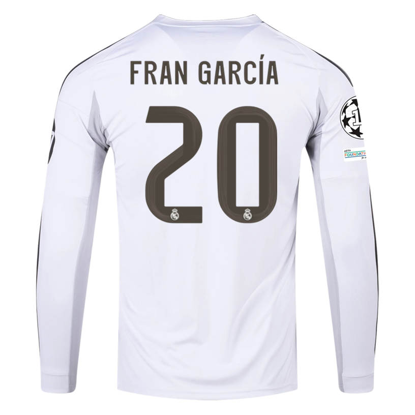 Real Madrid Sleeve 2025-2026 UCL Home Jersey – Authentic Shirt