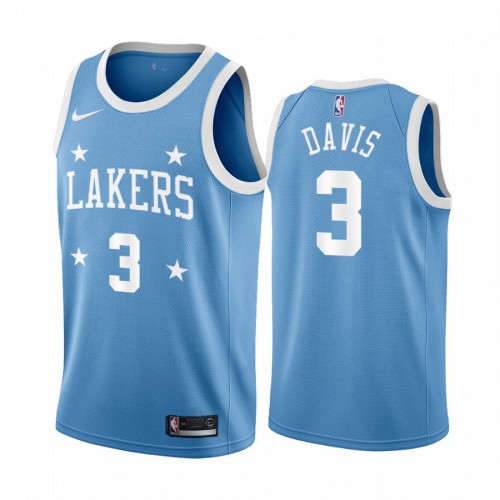 Nike Lakers Blue Anthony Davis #3 Jersey - On Sale Game Day Wear