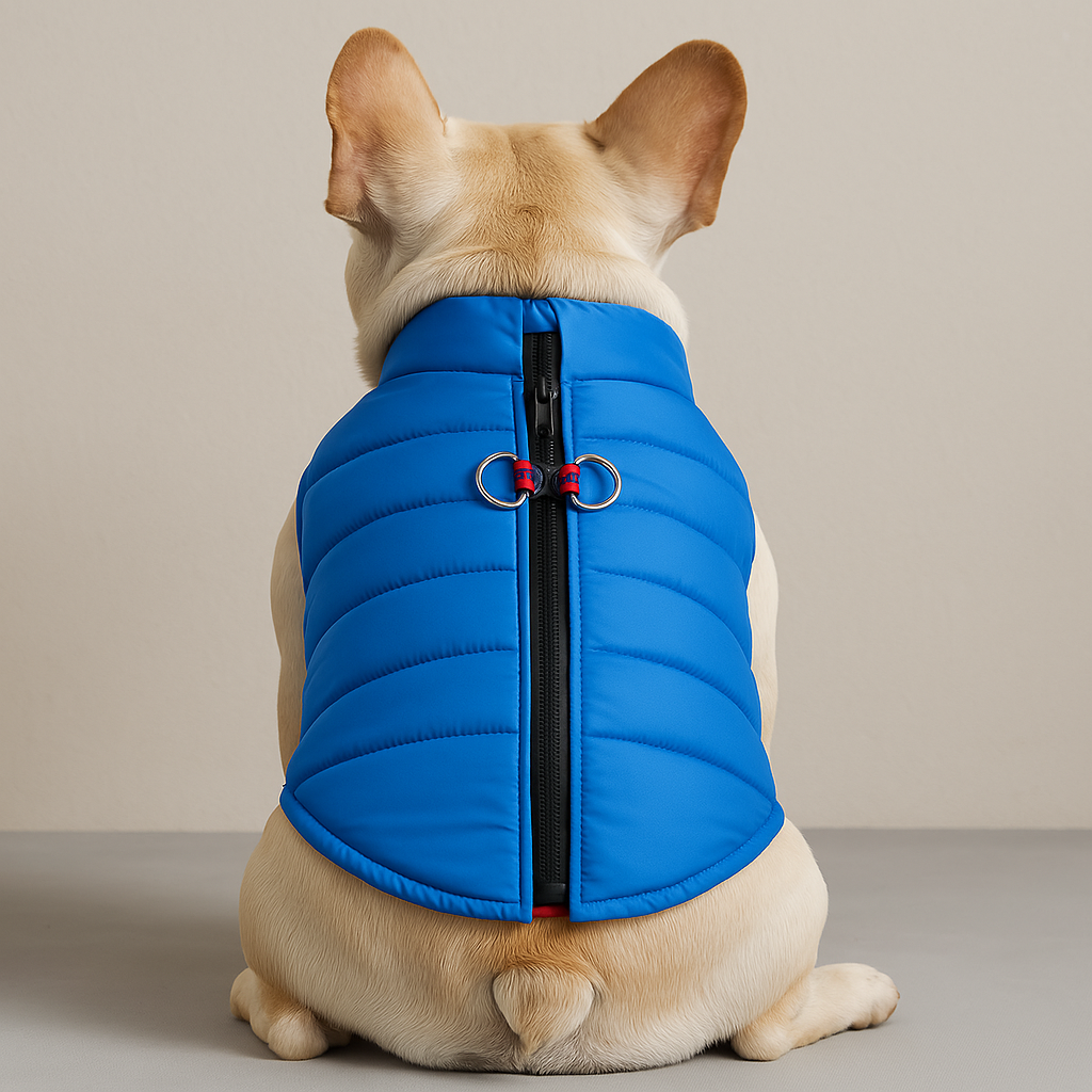 Jacket With Zipper And D-ring Leash Hook Indoor Use | Vet-recommended