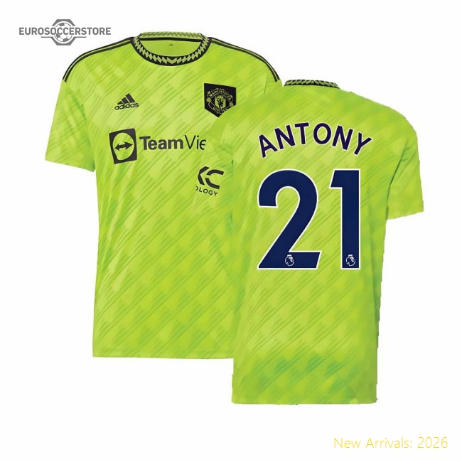 Premium 2022-2023 Man Utd Third Shirt (antony 21) - Excellent Value