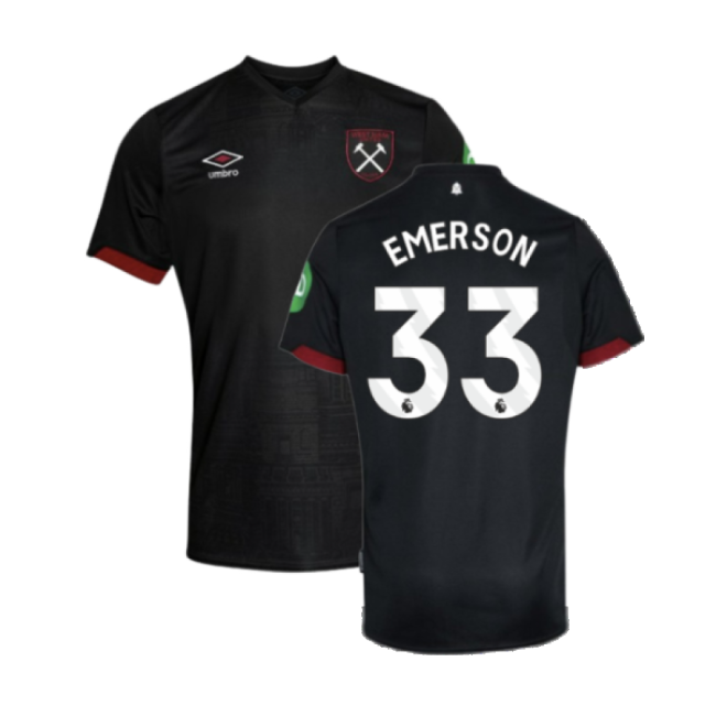Durable Material Committed Football West Ham Away Shirt Kids Emers...